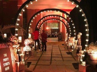 Illuminated Arch Tunnel - Udaipur Hotel, Villa & Resort