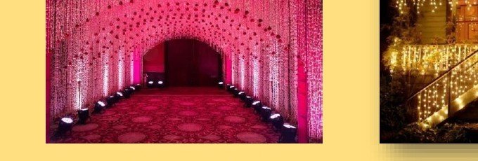 Pink Light Entry Tunnel - Udaipur Hotel, Villa & Resort